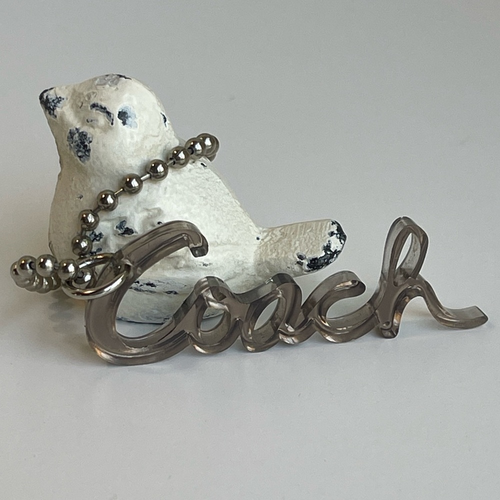 2.25” COACH Fob Bag Charm Keychain Hang Tag